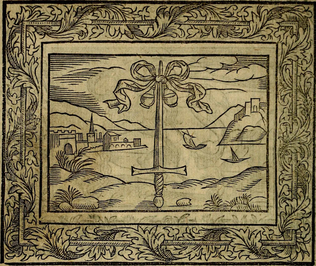 An illustration from Minerva Britanna Or A Garden Of Heroical Deuises, furnished, and adorned with Emblemes and Impresa's of sundry natures, 1612, leaf 103