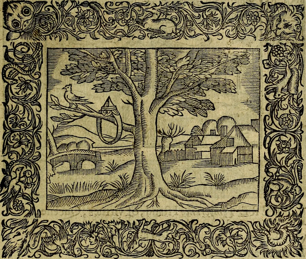 An illustration from Minerva Britanna Or A Garden Of Heroical Deuises, furnished, and adorned with Emblemes and Impresa's of sundry natures, 1612, leaf 112