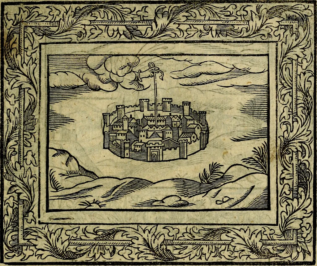 An illustration from Minerva Britanna Or A Garden Of Heroical Deuises, furnished, and adorned with Emblemes and Impresa's of sundry natures, 1612, leaf 118