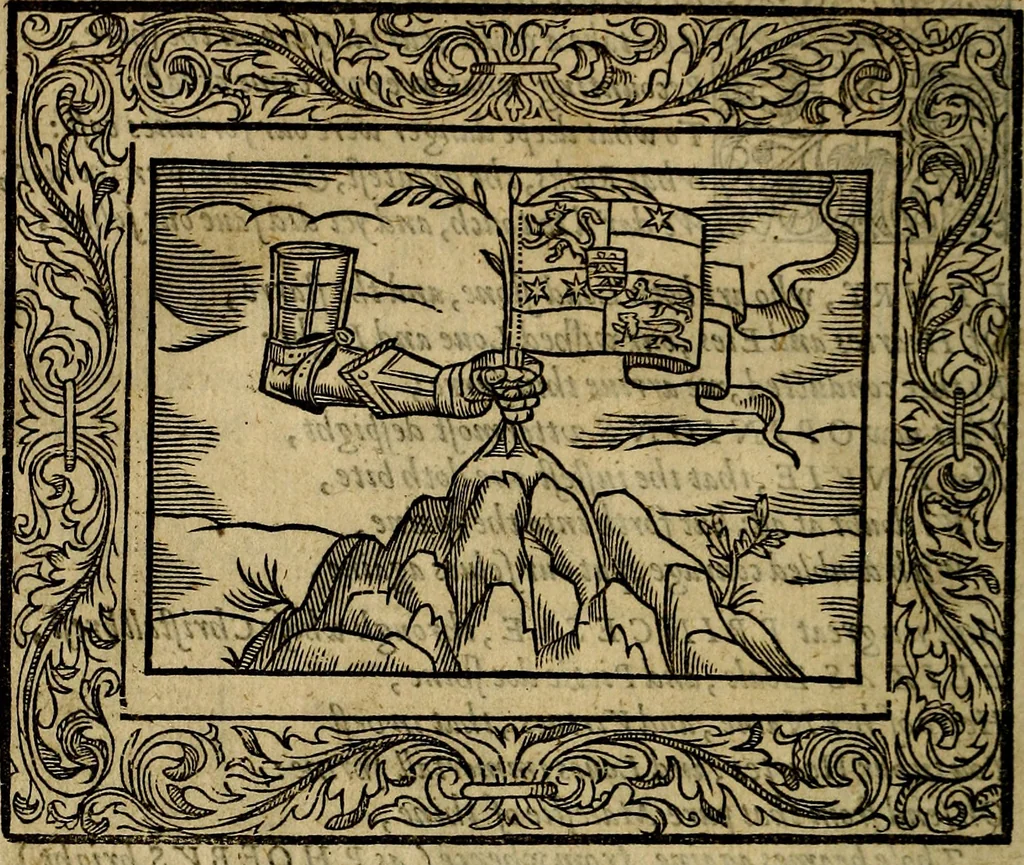An illustration from Minerva Britanna Or A Garden Of Heroical Deuises, furnished, and adorned with Emblemes and Impresa's of sundry natures, 1612, leaf 125