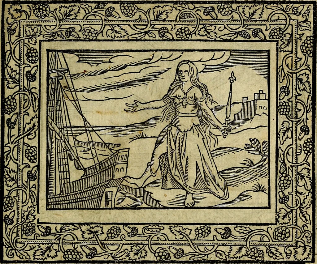 An illustration from Minerva Britanna Or A Garden Of Heroical Deuises, furnished, and adorned with Emblemes and Impresa's of sundry natures, 1612, leaf 132