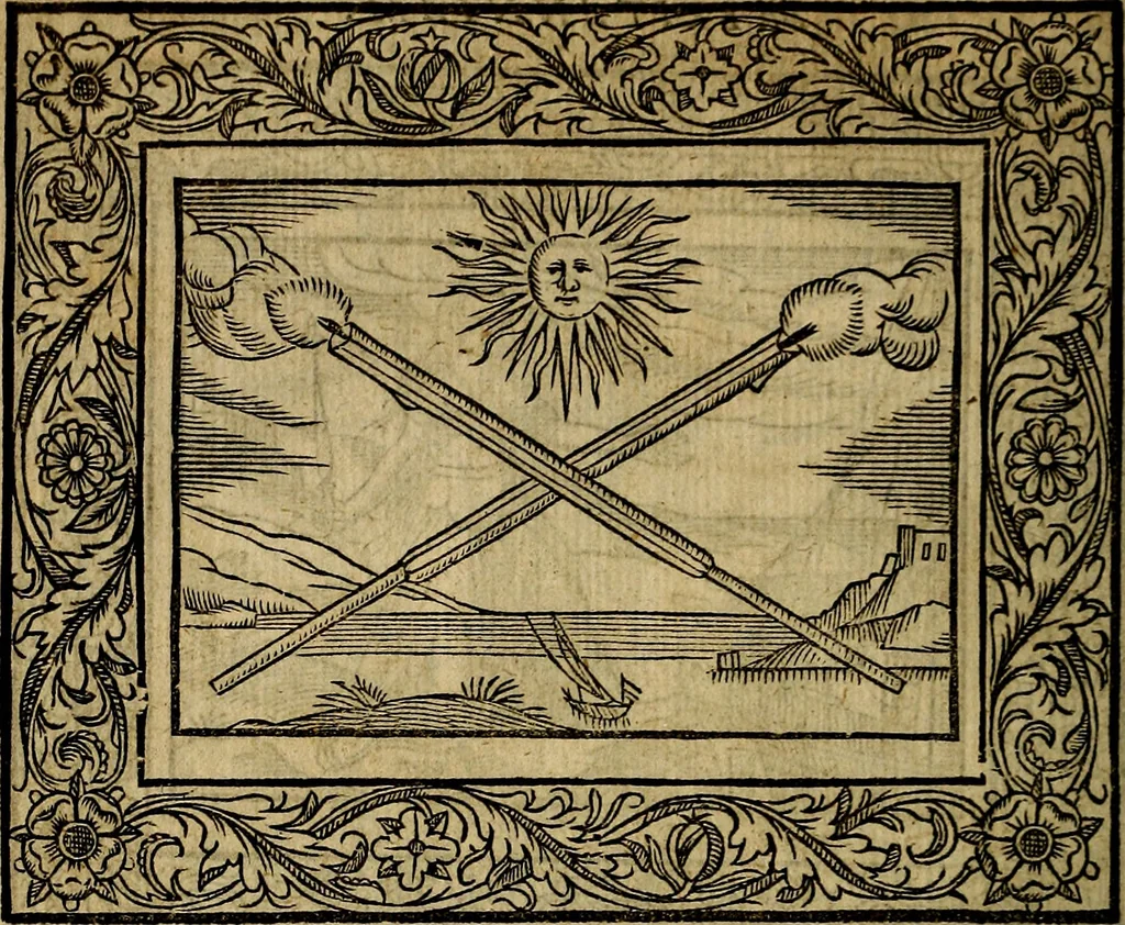 An illustration from Minerva Britanna Or A Garden Of Heroical Deuises, furnished, and adorned with Emblemes and Impresa's of sundry natures, 1612, leaf 133