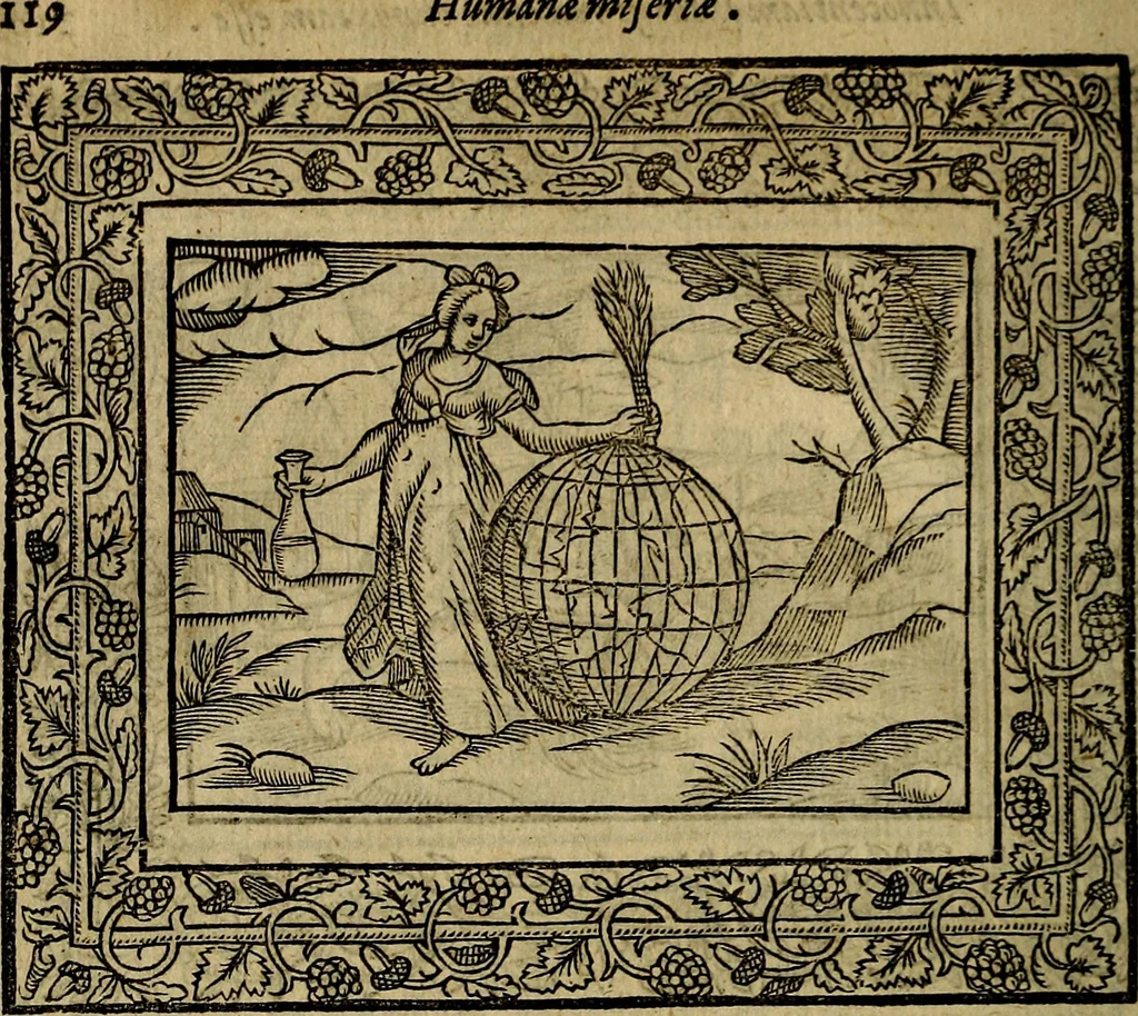 An illustration from Minerva Britanna Or A Garden Of Heroical Deuises, furnished, and adorned with Emblemes and Impresa's of sundry natures, 1612, leaf 143