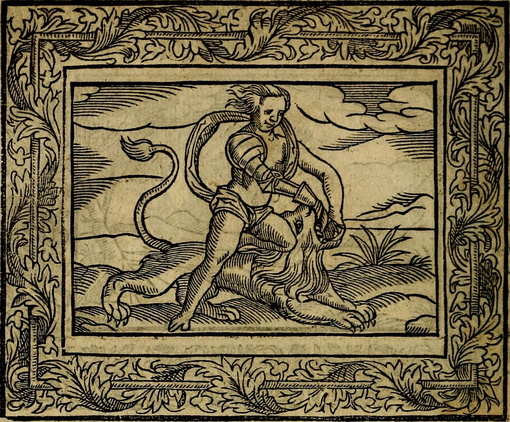 An illustration from Minerva Britanna Or A Garden Of Heroical Deuises, furnished, and adorned with Emblemes and Impresa's of sundry natures, 1612, leaf 167