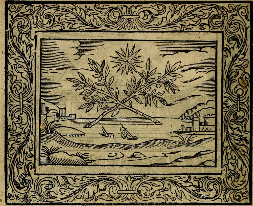 An illustration from Minerva Britanna Or A Garden Of Heroical Deuises, furnished, and adorned with Emblemes and Impresa's of sundry natures, 1612, leaf 169