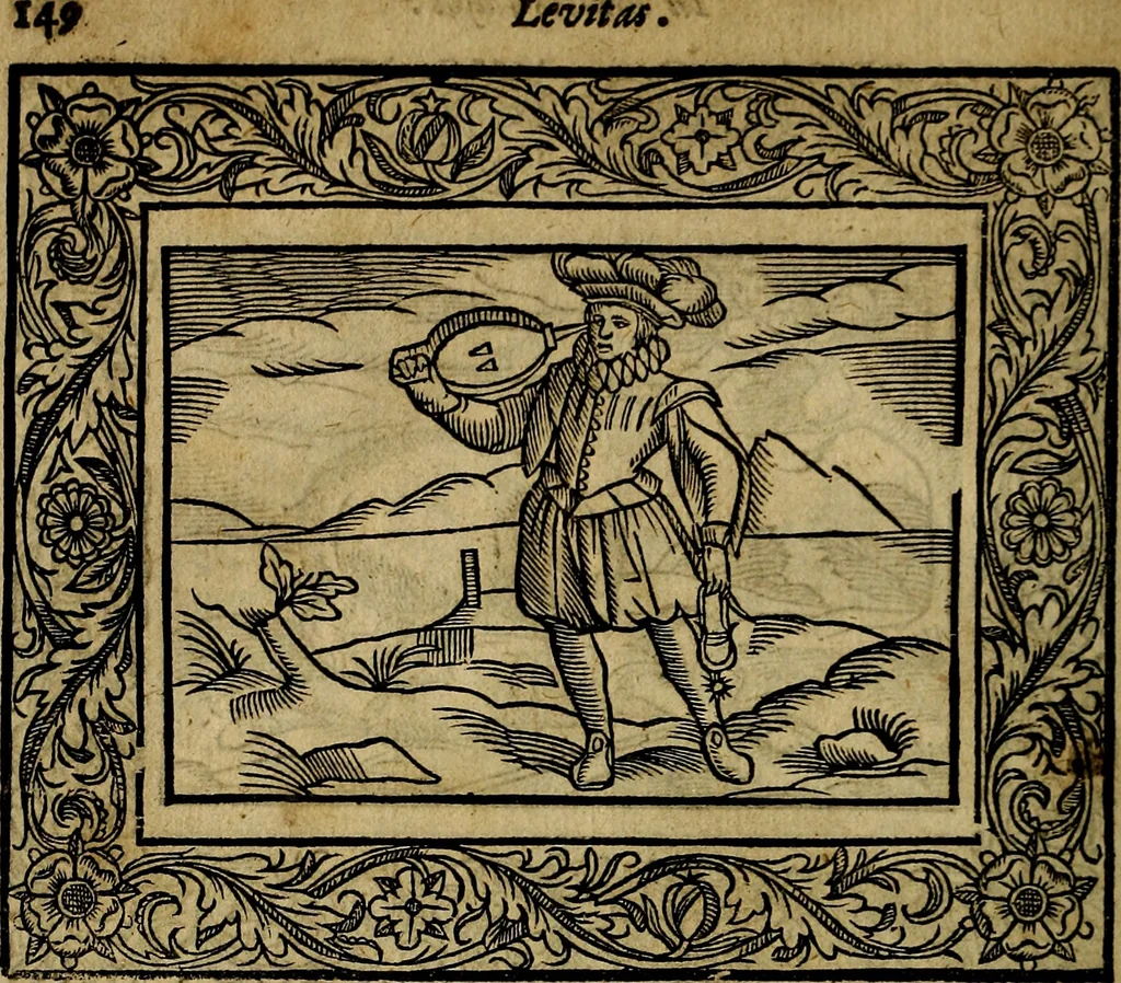 An illustration from Minerva Britanna Or A Garden Of Heroical Deuises, furnished, and adorned with Emblemes and Impresa's of sundry natures, 1612, leaf 173