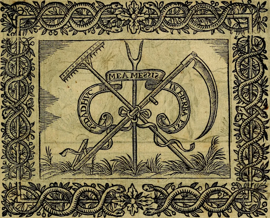 An illustration from Minerva Britanna Or A Garden Of Heroical Deuises, furnished, and adorned with Emblemes and Impresa's of sundry natures, 1612, leaf 174