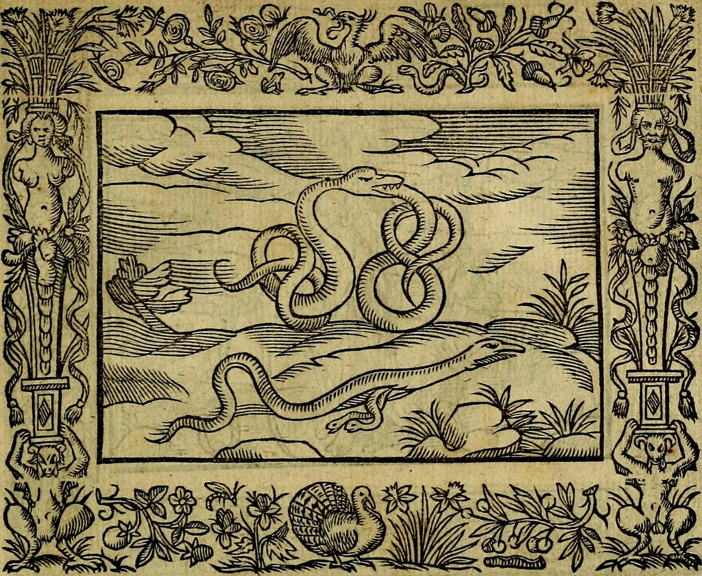 An illustration from Minerva Britanna Or A Garden Of Heroical Deuises, furnished, and adorned with Emblemes and Impresa's of sundry natures, 1612, leaf 176