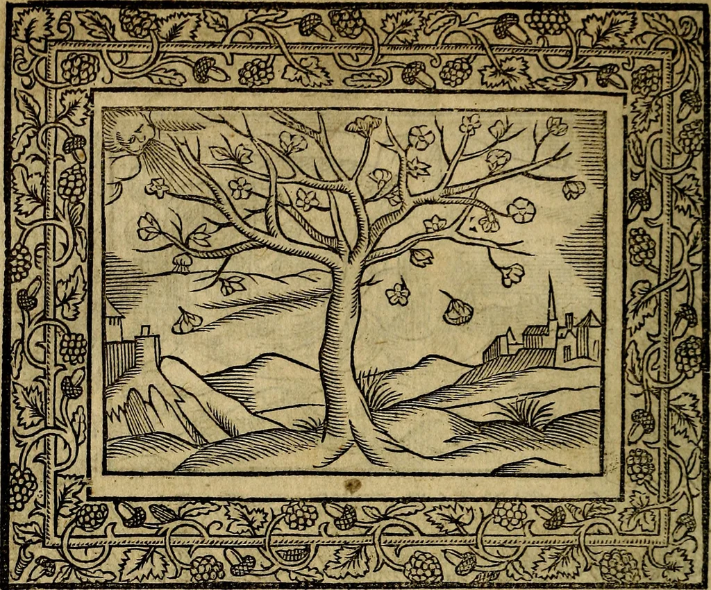 An illustration from Minerva Britanna Or A Garden Of Heroical Deuises, furnished, and adorned with Emblemes and Impresa's of sundry natures, 1612, leaf 183