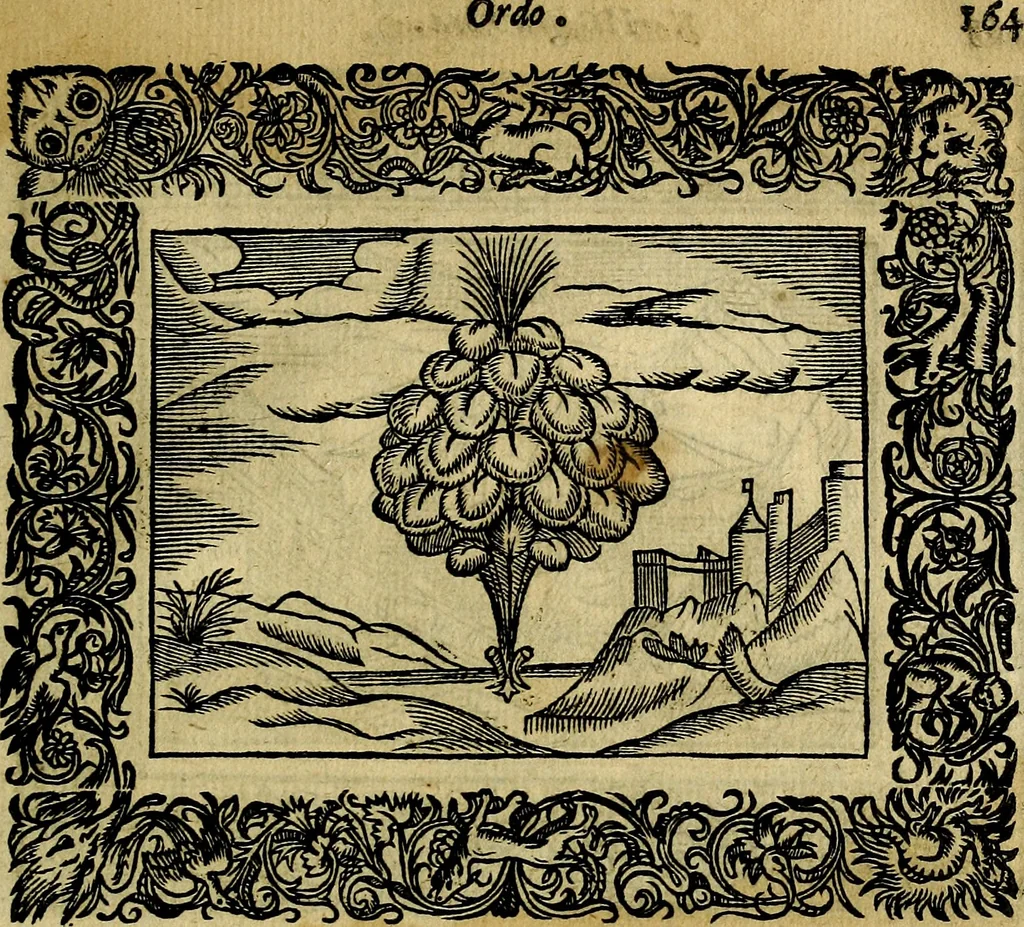 An illustration from Minerva Britanna Or A Garden Of Heroical Deuises, furnished, and adorned with Emblemes and Impresa's of sundry natures, 1612, leaf 188
