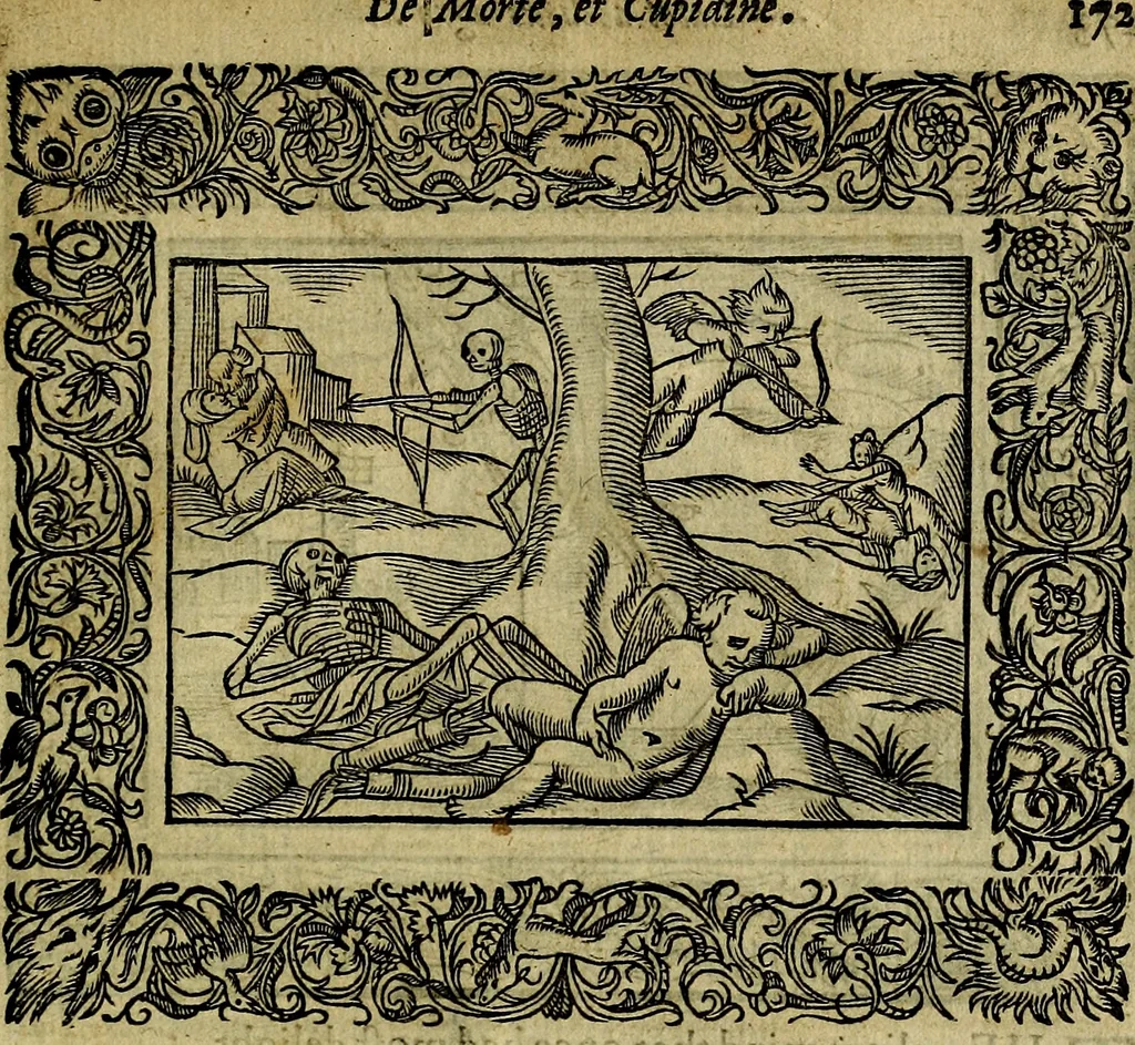 An illustration from Minerva Britanna Or A Garden Of Heroical Deuises, furnished, and adorned with Emblemes and Impresa's of sundry natures, 1612, leaf 196