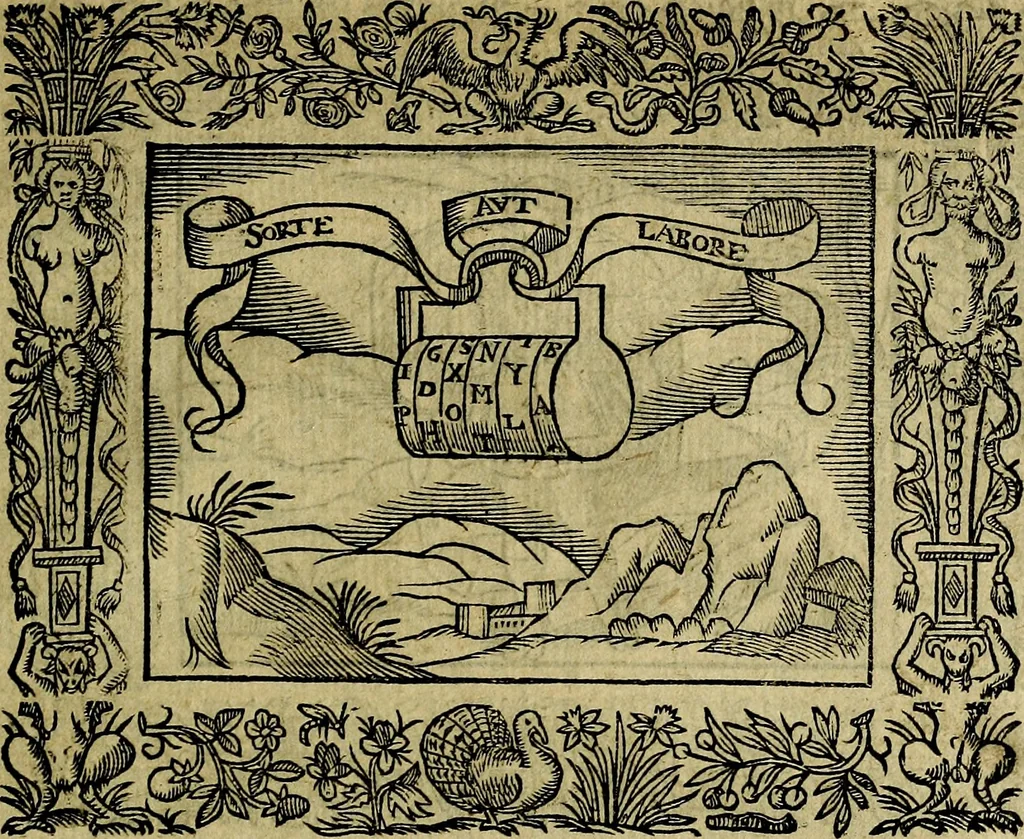 An illustration from Minerva Britanna Or A Garden Of Heroical Deuises, furnished, and adorned with Emblemes and Impresa's of sundry natures, 1612, leaf 204
