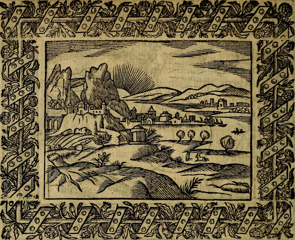 An illustration from Minerva Britanna Or A Garden Of Heroical Deuises, furnished, and adorned with Emblemes and Impresa's of sundry natures, 1612, leaf 209