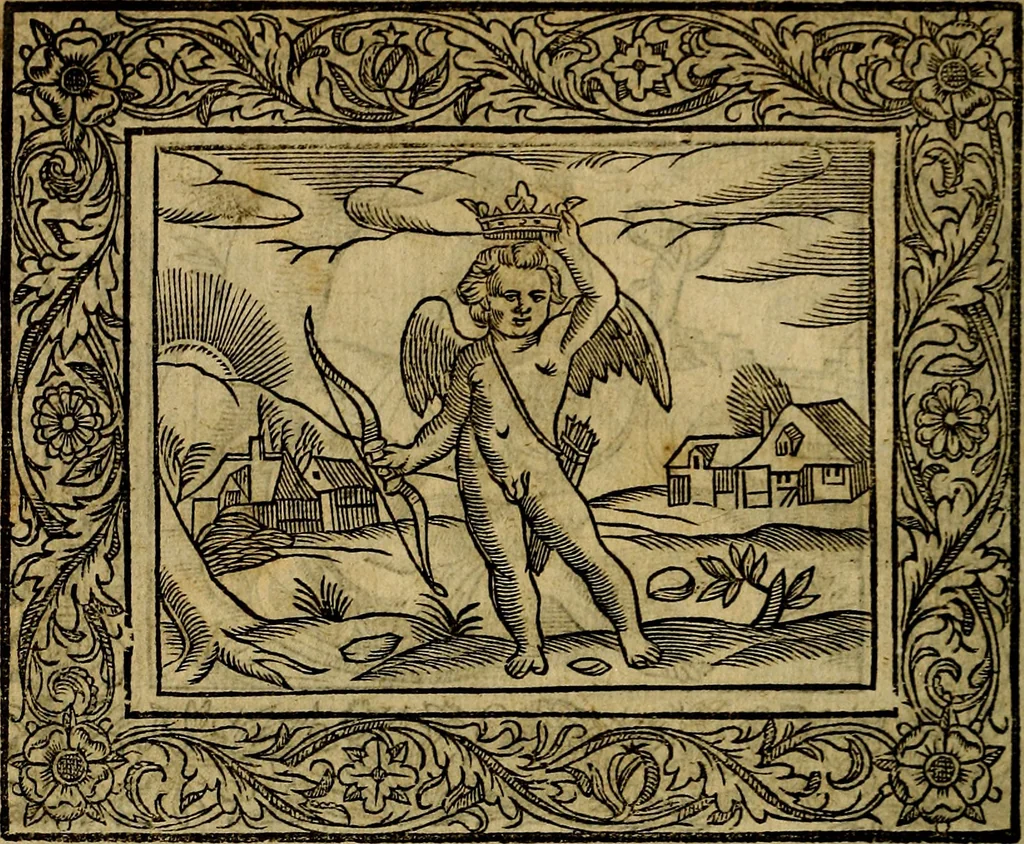 An illustration from Minerva Britanna Or A Garden Of Heroical Deuises, furnished, and adorned with Emblemes and Impresa's of sundry natures, 1612, leaf 219