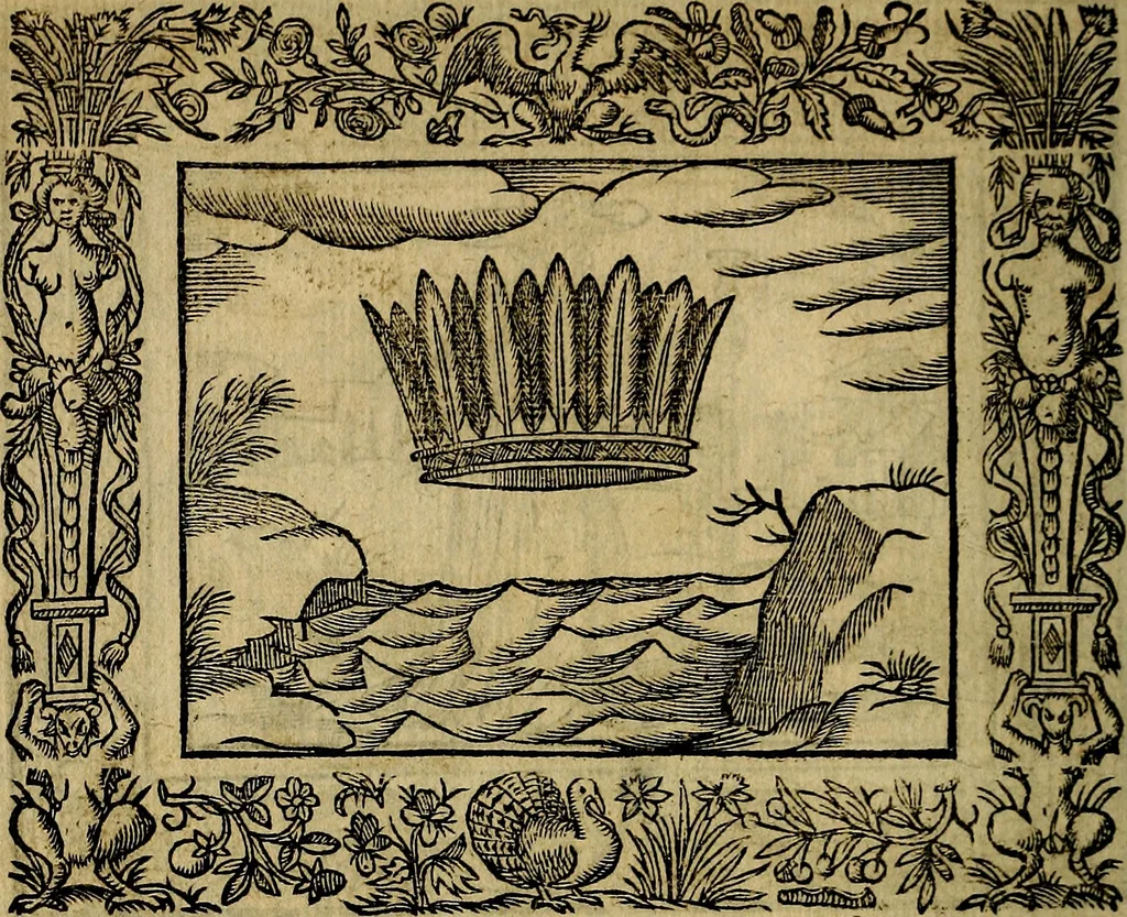 An illustration from Minerva Britanna Or A Garden Of Heroical Deuises, furnished, and adorned with Emblemes and Impresa's of sundry natures, 1612, leaf 223