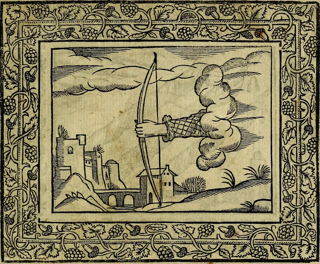 An illustration from Minerva Britanna Or A Garden Of Heroical Deuises, furnished, and adorned with Emblemes and Impresa's of sundry natures, 1612, leaf 226