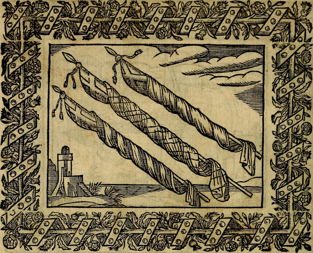 An illustration from Minerva Britanna Or A Garden Of Heroical Deuises, furnished, and adorned with Emblemes and Impresa's of sundry natures, 1612, leaf 227