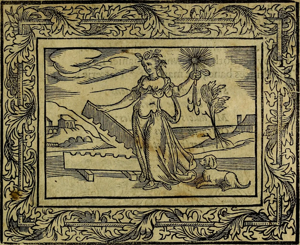 An illustration from Minerva Britanna Or A Garden Of Heroical Deuises, furnished, and adorned with Emblemes and Impresa's of sundry natures, 1612, leaf 230