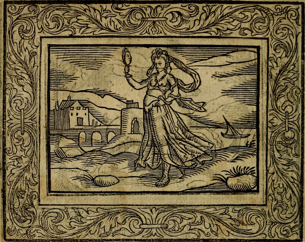 An illustration from Minerva Britanna Or A Garden Of Heroical Deuises, furnished, and adorned with Emblemes and Impresa's of sundry natures, 1612, leaf 25