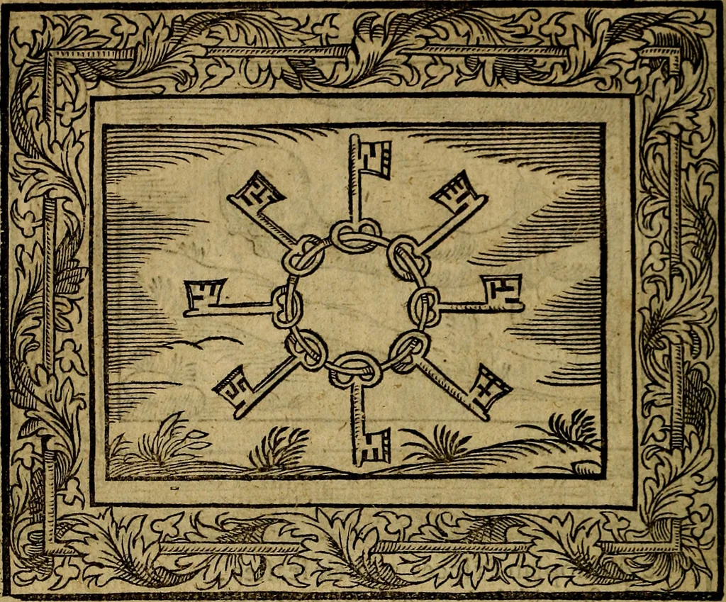 An illustration from Minerva Britanna Or A Garden Of Heroical Deuises, furnished, and adorned with Emblemes and Impresa's of sundry natures, 1612, leaf 29