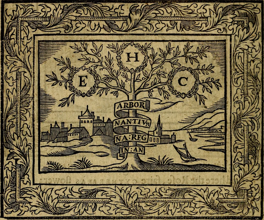 An illustration from Minerva Britanna Or A Garden Of Heroical Deuises, furnished, and adorned with Emblemes and Impresa's of sundry natures, 1612, leaf 33