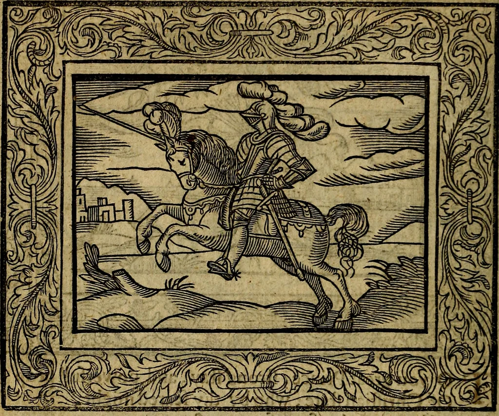 An illustration from Minerva Britanna Or A Garden Of Heroical Deuises, furnished, and adorned with Emblemes and Impresa's of sundry natures, 1612, leaf 37