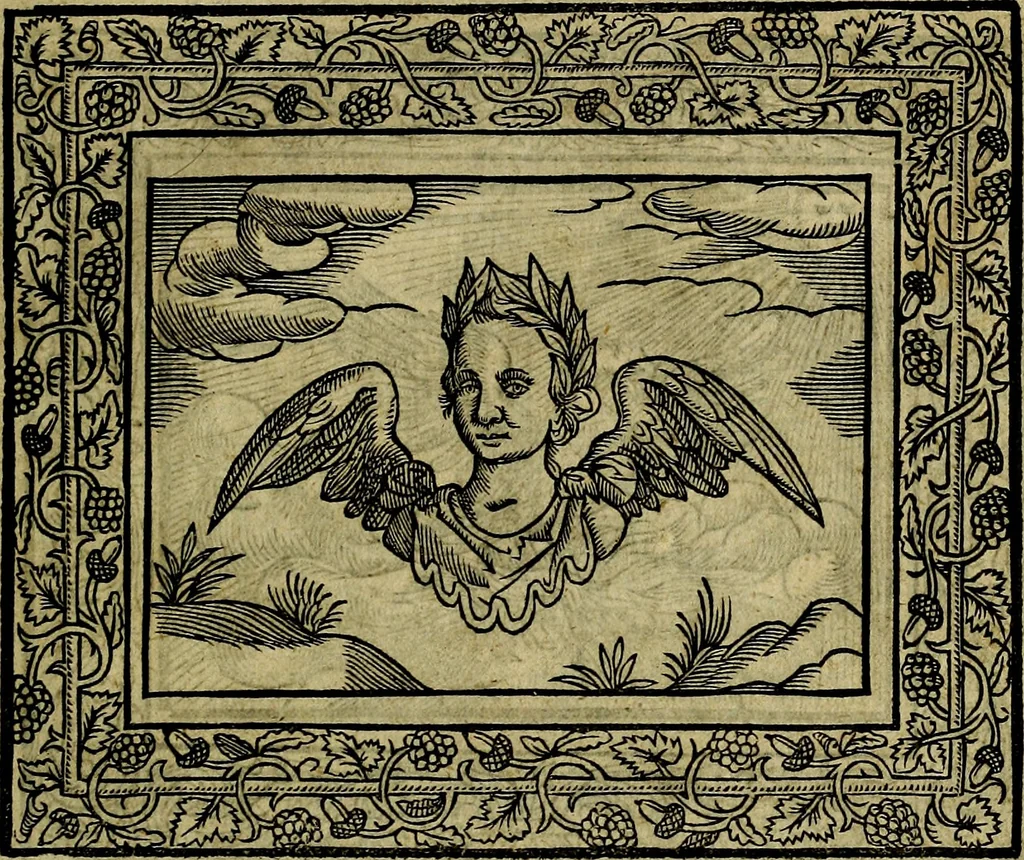 An illustration from Minerva Britanna Or A Garden Of Heroical Deuises, furnished, and adorned with Emblemes and Impresa's of sundry natures, 1612, leaf 38