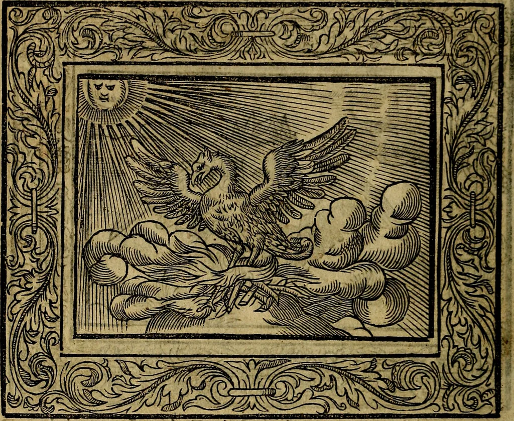 An illustration from Minerva Britanna Or A Garden Of Heroical Deuises, furnished, and adorned with Emblemes and Impresa's of sundry natures, 1612, leaf 39