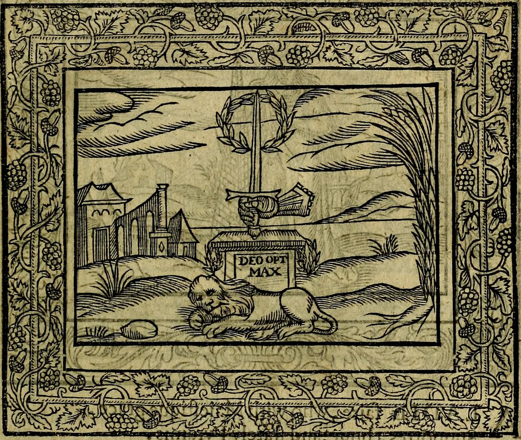 An illustration from Minerva Britanna Or A Garden Of Heroical Deuises, furnished, and adorned with Emblemes and Impresa's of sundry natures, 1612, leaf 40