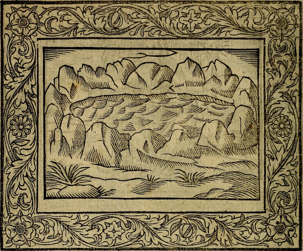An illustration from Minerva Britanna Or A Garden Of Heroical Deuises, furnished, and adorned with Emblemes and Impresa's of sundry natures, 1612, leaf 47