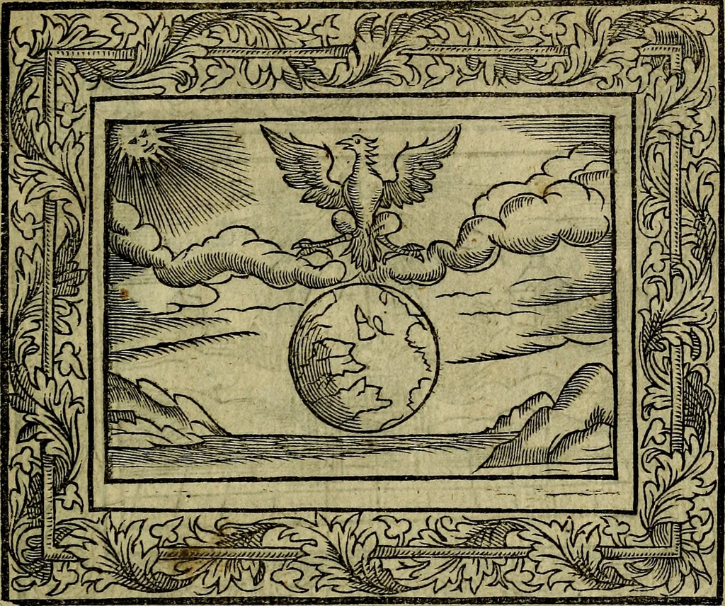 An illustration from Minerva Britanna Or A Garden Of Heroical Deuises, furnished, and adorned with Emblemes and Impresa's of sundry natures, 1612, leaf 48