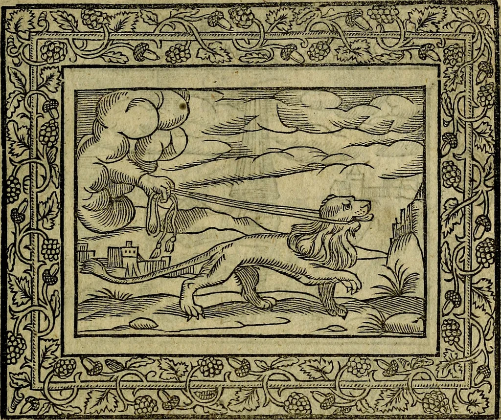 An illustration from Minerva Britanna Or A Garden Of Heroical Deuises, furnished, and adorned with Emblemes and Impresa's of sundry natures, 1612, leaf 52