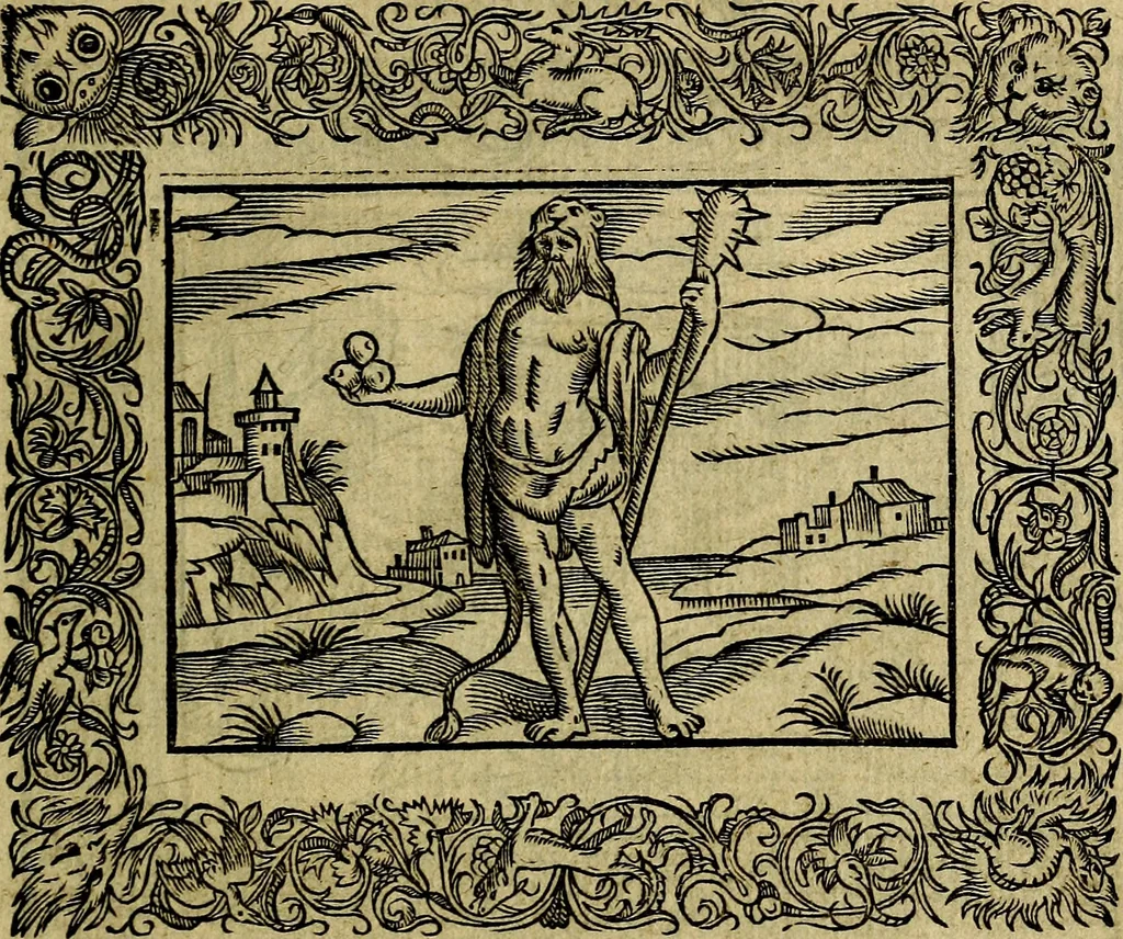 An illustration from Minerva Britanna Or A Garden Of Heroical Deuises, furnished, and adorned with Emblemes and Impresa's of sundry natures, 1612, leaf 56