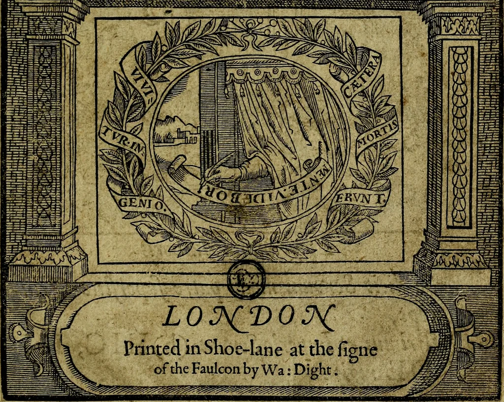 An illustration from Minerva Britanna Or A Garden Of Heroical Deuises, furnished, and adorned with Emblemes and Impresa's of sundry natures, 1612, leaf 6