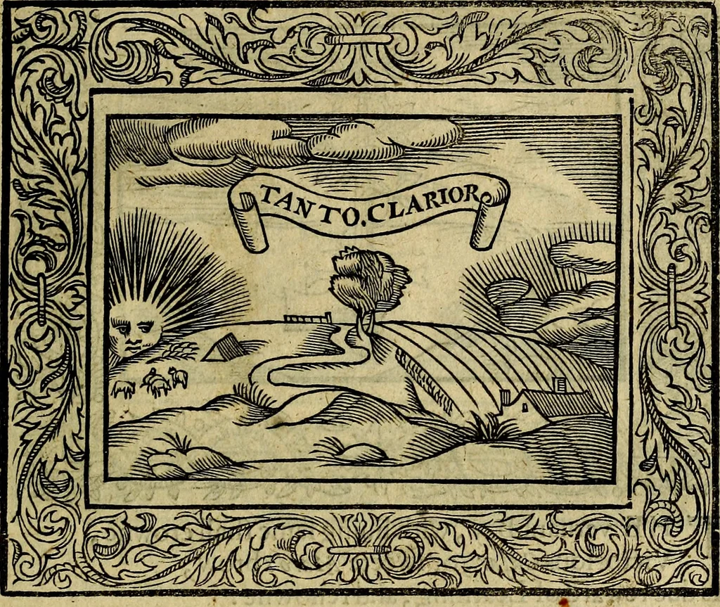An illustration from Minerva Britanna Or A Garden Of Heroical Deuises, furnished, and adorned with Emblemes and Impresa's of sundry natures, 1612, leaf 62