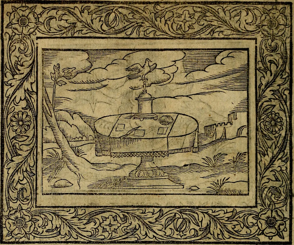 An illustration from Minerva Britanna Or A Garden Of Heroical Deuises, furnished, and adorned with Emblemes and Impresa's of sundry natures, 1612, leaf 79