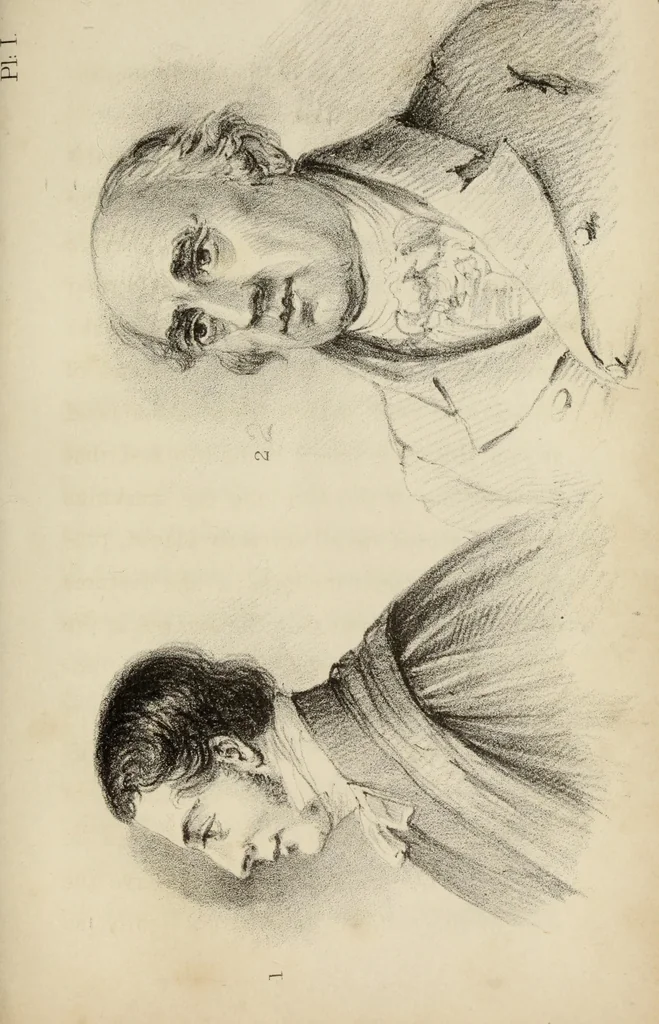 An illustration from The miniature painter's manual containing progressive lessons on the art of drawing and painting likenesses from life on card-board, vellum, and ivory, with concise remarks on the delineation of character and caricature, 1844, leaf 22
