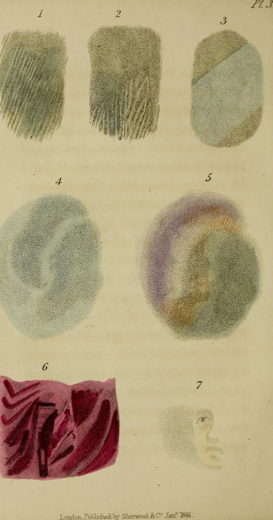 An illustration from The miniature painter's manual containing progressive lessons on the art of drawing and painting likenesses from life on card-board, vellum, and ivory, with concise remarks on the delineation of character and caricature, 1844, leaf 55