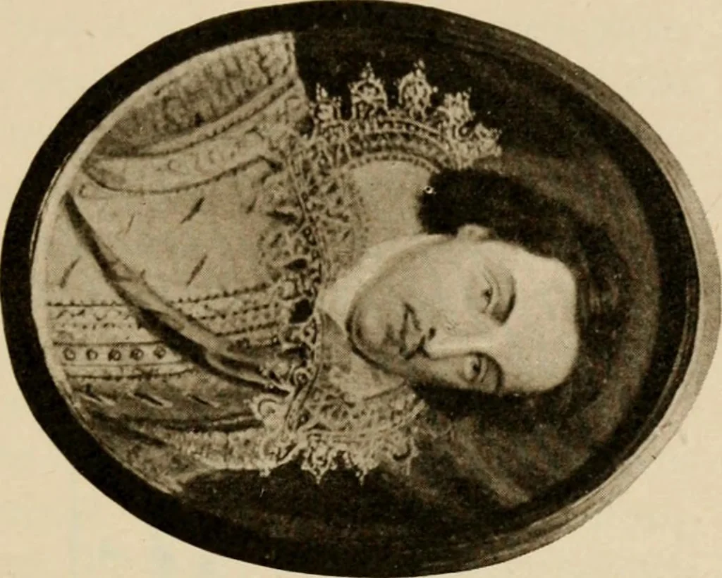 An illustration from Miniatures, ancient and modern, 1908, leaf 100