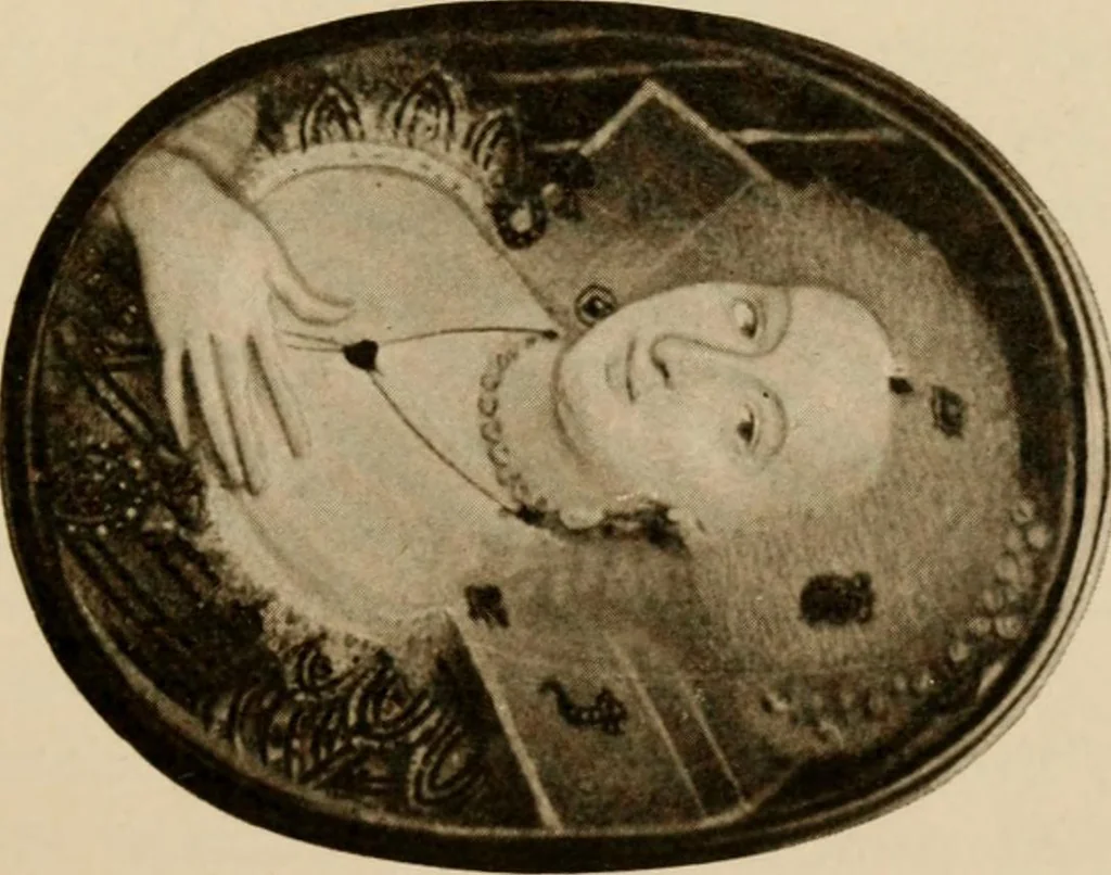 An illustration from Miniatures, ancient and modern, 1908, leaf 100