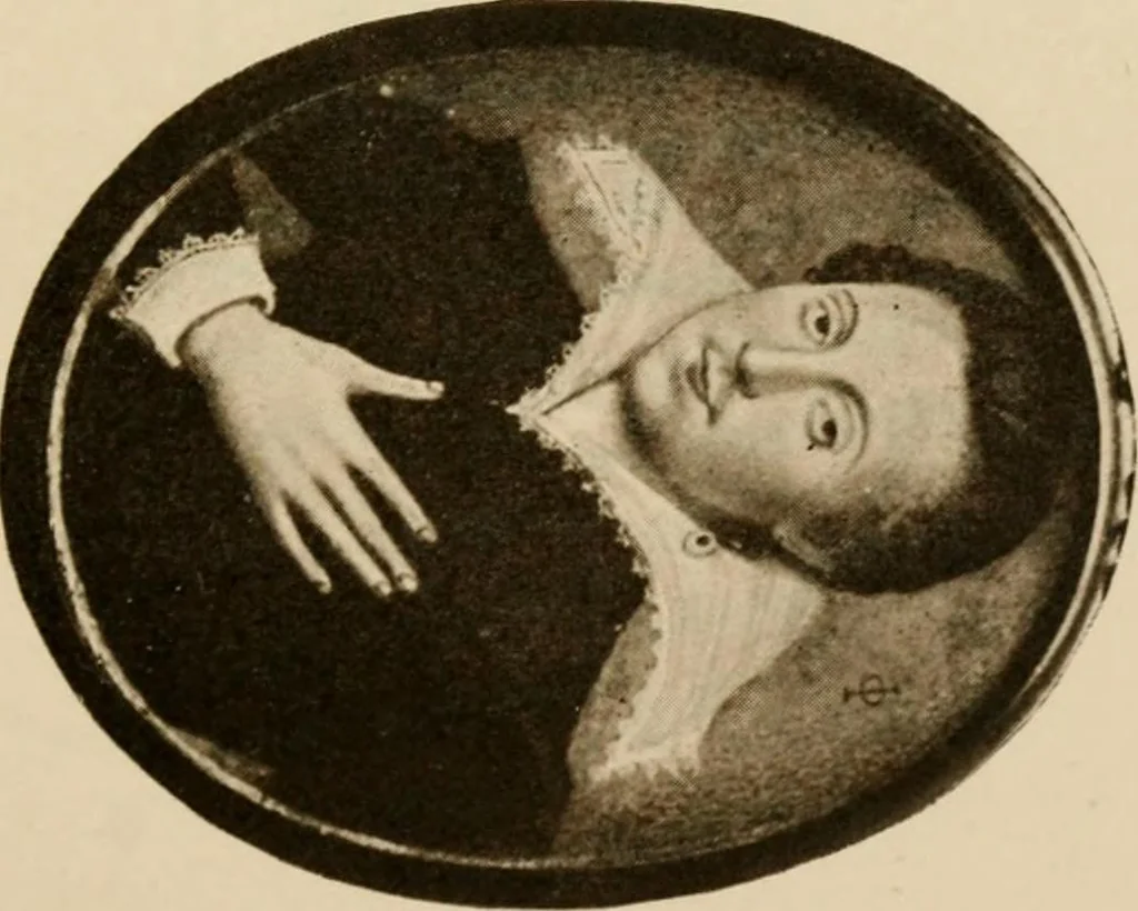 An illustration from Miniatures, ancient and modern, 1908, leaf 104