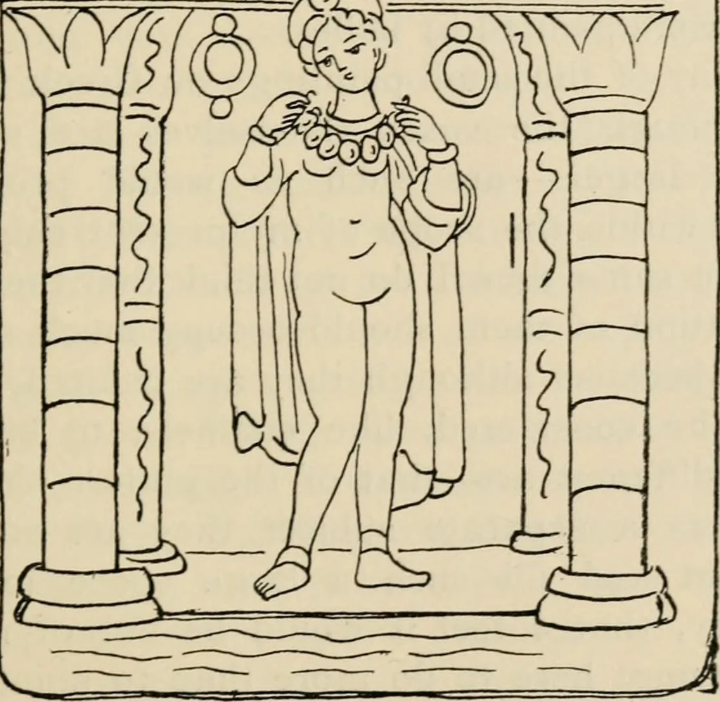 An illustration from Miniatures, ancient and modern, 1908, leaf 32