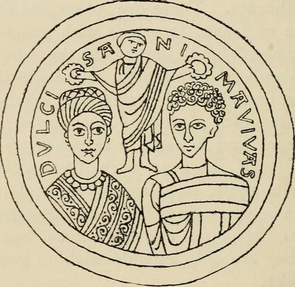 An illustration from Miniatures, ancient and modern, 1908, leaf 37