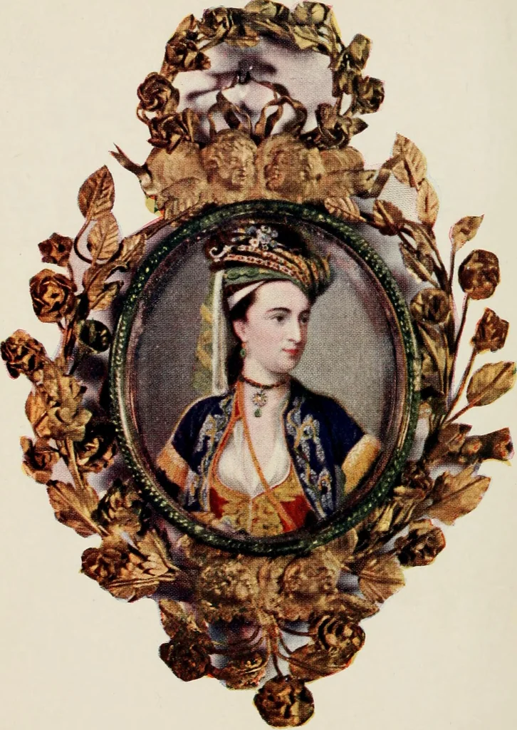 An illustration from Miniatures, ancient and modern, 1908, leaf 7