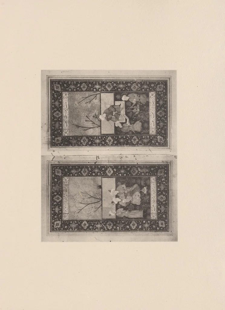 An illustration from Miniatures persanes : tirées des collections de MM. Henry d'Allemagne, Claude Anet, Henri Aubry..., 1913, leaf 423