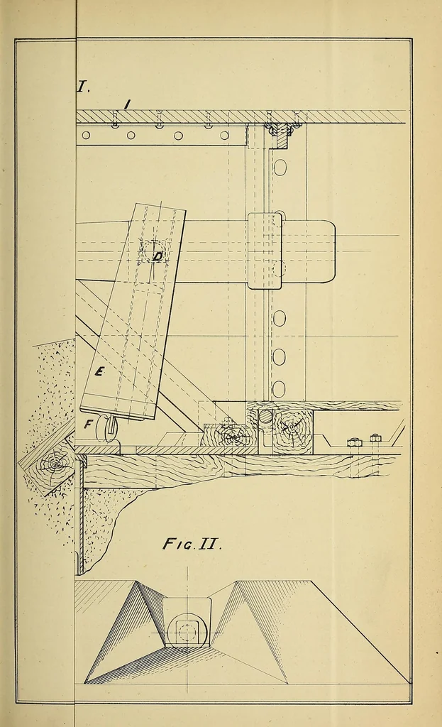 An illustration from Minutes of proceedings of the Royal Artillery Institution, 1858, leaf 93