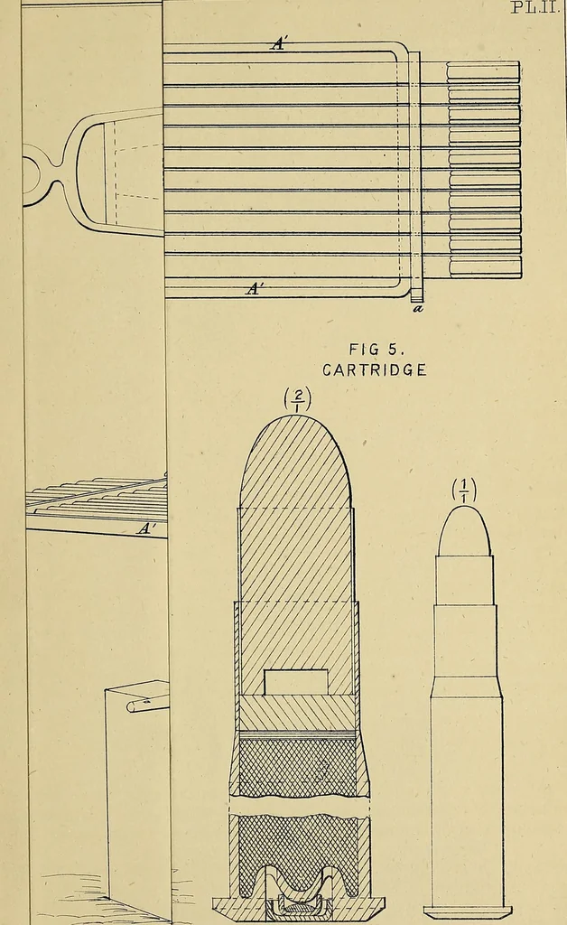 An illustration from Minutes of proceedings of the Royal Artillery Institution, 1858, leaf 507