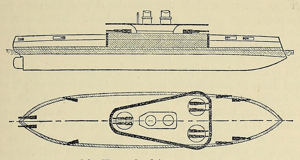 An illustration from Minutes of proceedings of the Royal Artillery Institution, 1858, leaf 185