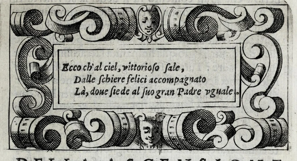 An illustration from Miracoli della Sac.ma Vergine Maria : seguiti a benefitio di quelli che sono stati deuoti della Compagnia del Sant.mo Rosario, 1587, leaf 177