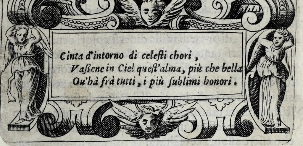 An illustration from Miracoli della Sac.ma Vergine Maria : seguiti a benefitio di quelli che sono stati deuoti della Compagnia del Sant.mo Rosario, 1587, leaf 201